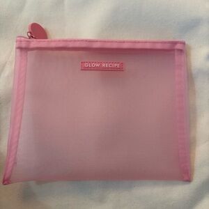 Glow Recipe Pink Travel Mesh Makeup Pouch